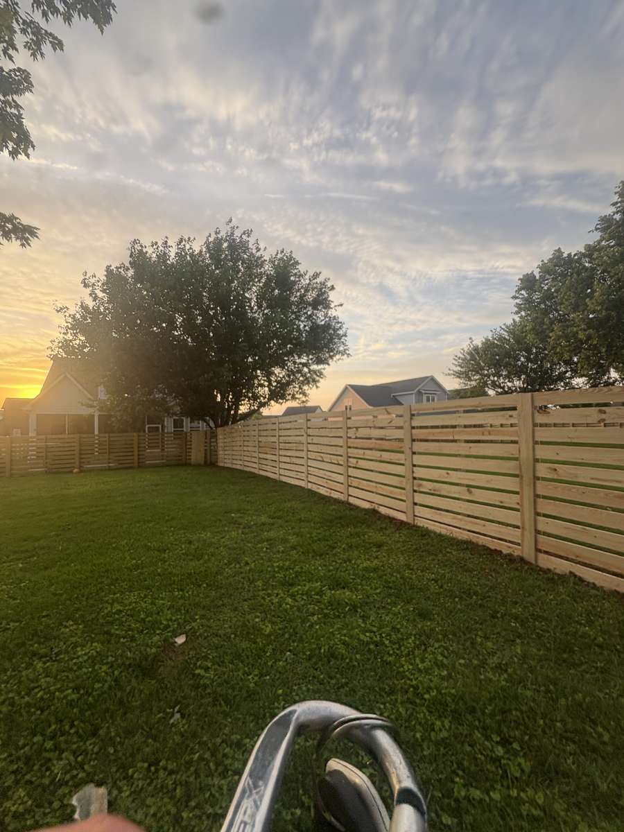 Privacy fence dogear style